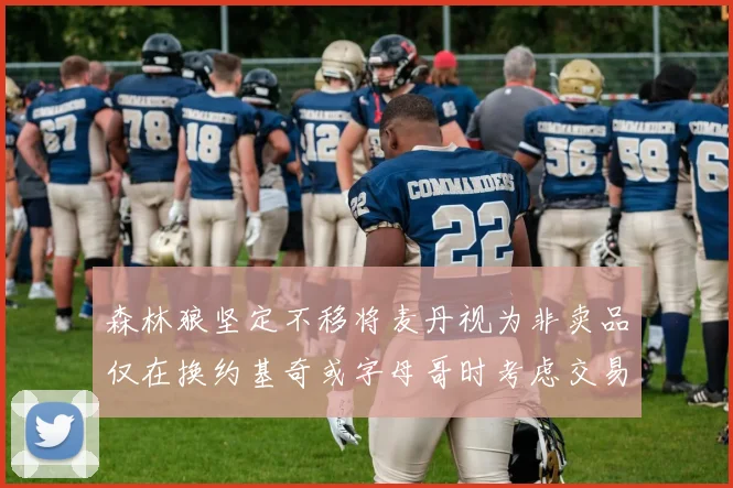 森林狼坚定不移将麦丹视为非卖品仅在换约基奇或字母哥时考虑交易